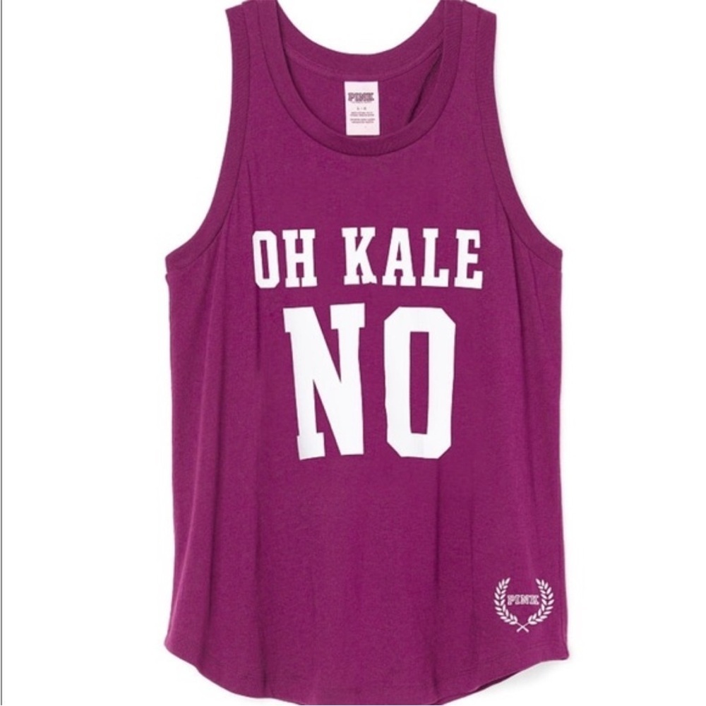 PINK OH KALE NO Muscle Tank
